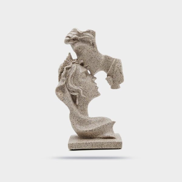 زوجين التماثيل تمثال رومانسية منحوتة الحرف زخرفة التقبيل عاشق الراتنج النحت الفن الحديث